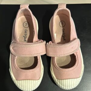 Cat & Jack Pink Sneakers with Velcro Closure and Rubber Sole